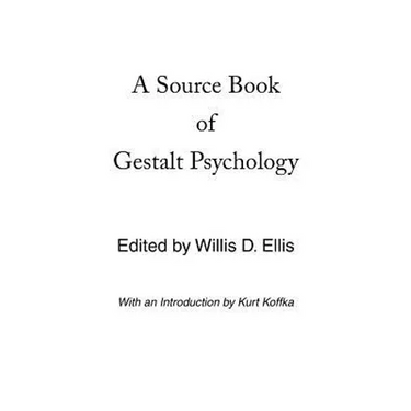 A Source Book of Gestalt Psychology