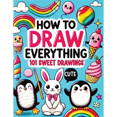 How to Draw Everything: Step by Step Drawing Guide for Kids - Over 101 Fun and Easy Ways to Learn Simple and Creative Sketches of Adorable Animals, Fo