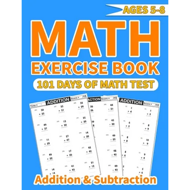 Math exercise book addition and subtraction: More than 1000 mathematical operations (addition and subtraction ) in one math activity book for kids age