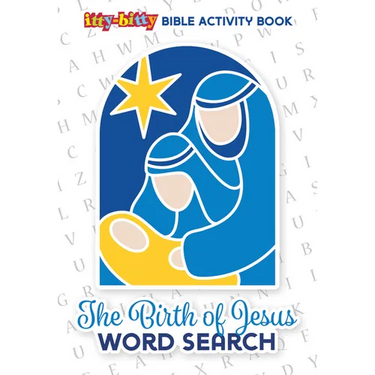 The Birth of Jesus Word Search: Itty-Bitty Bible Activity Book (Pk of 6)