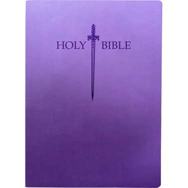 Kjver Sword Holy Bible, Large Print, Royal Purple Ultrasoft, Thumb Index: (King James Version Easy Read, Red Letter)