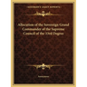Allocution of the Sovereign Grand Commander of the Supreme Council of the 33rd Degree