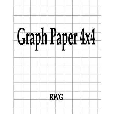 Graph Paper 4x4: 50 Pages 8.5" X 11"