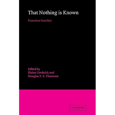 That Nothing Is Known