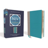 NIV Study Bible, Fully Revised Edition, Leathersoft, Teal/Gray, Red Letter, Comfort Print