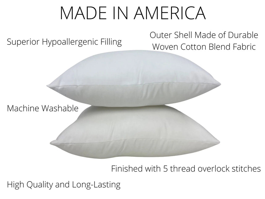 4x6 or 6x4 | Indoor Outdoor Down Alternative Hypoallergenic Polyester Pillow Insert | Quality Insert | Throw Pillow Insert | Pillow Form by UniikPillows