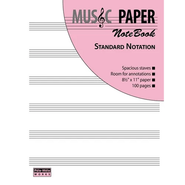 MUSIC PAPER NoteBook - Standard Notation
