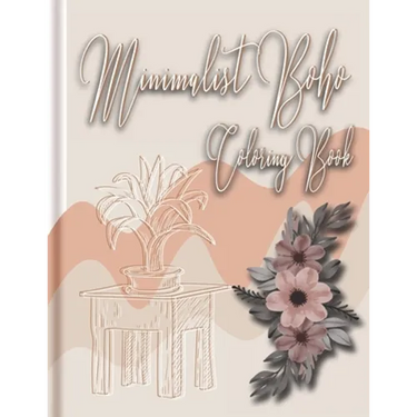 minimalist boho coloring book: minimalist coloring book, minimalist prints boho, minimalist book