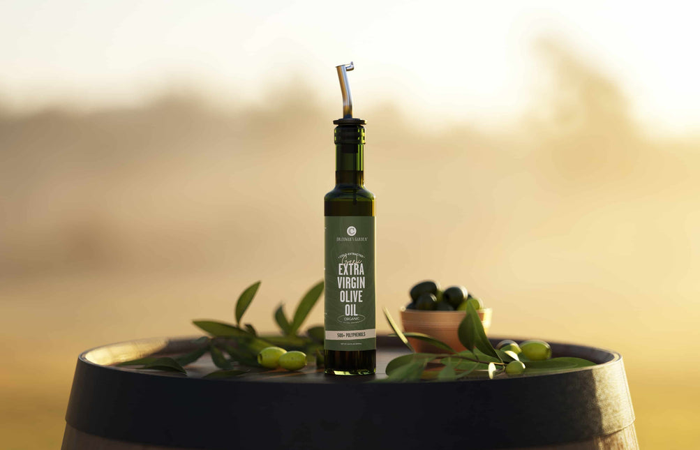 500+ Polyphenol Organic Extra Virgin Olive Oil by Dr. Cowan's Garden