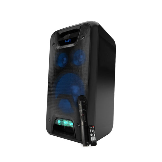 Klipxtreme Bluetooth Speaker Party Charme II 1000w 8in Subwoofer LED Display with Microphone by Level Up Desks