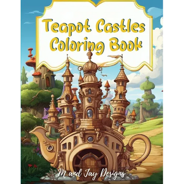 Teapot Castle Coloring Book: Paint Your Fantasy in a Magical Coloring Journey