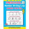 Preschool Number Writing 1 - 10, Under The sea: Home Learning Book with Writing Practice, Coloring Pages, Activity Workbook with lots of fish and unde