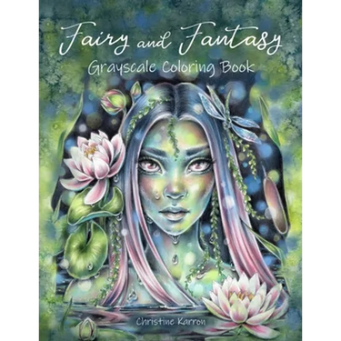 Fairy and Fantasy Grayscale Coloring Book