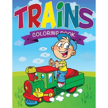 Trains Coloring Book