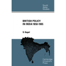 British Policy in India 1858-1905