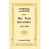 Marriages and Deaths from the York Recorder, 1821-1830