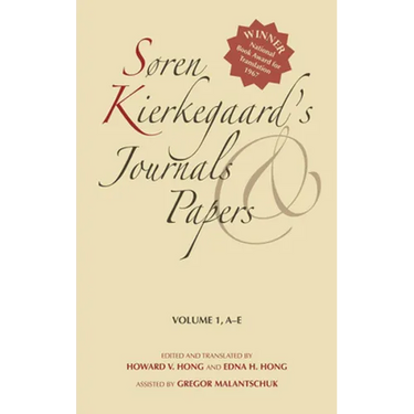 Søren Kierkegaard's Journals and Papers, Volume 1: A-E
