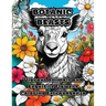 Botanic Beasts: Vibrant Animals and Exquisite Flowers Coloring Extravaganza