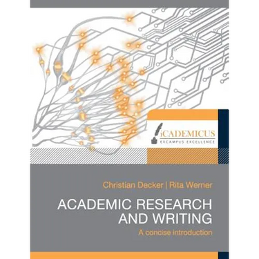 Academic research and writing: A concise introduction