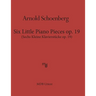 Six Little Piano Pieces op. 19 (MDB Urtext): Sechs Kleine Klavierstueke op. 19