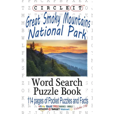 Circle It, Great Smoky Mountains National Park Facts, Pocket Size, Word Search, Puzzle Book