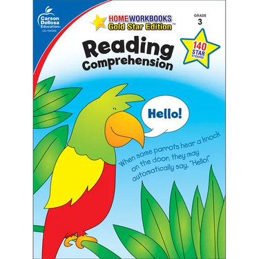 Reading Comprehension, Grade 3: Gold Star Edition Volume 16