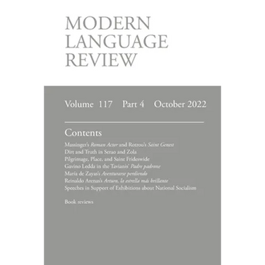 Modern Language Review (117: 4) October 2022