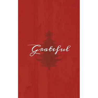 Grateful: A Red Hardcover Decorative Book for Decoration with Spine Text to Stack on Bookshelves, Decorate Coffee Tables, Christmas Decor, Holiday Dec