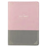 KJV Holy Bible, Super Giant Print Faux Leather Red Letter Edition - Ribbon Marker, King James Version, Pink/Gray