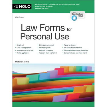 Law Forms for Personal Use