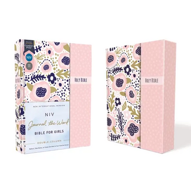 Niv, Journal the Word Bible for Girls, Double-Column, Hardcover, Pink, Magnetic Closure, Red Letter, Comfort Print: Reflect, Take Notes, or Create Art