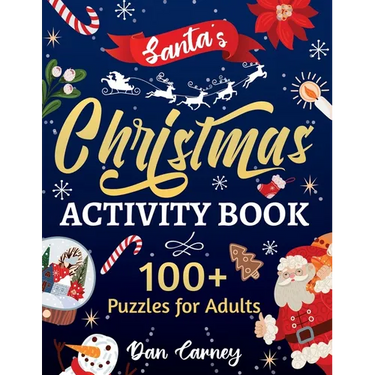 Santa's Christmas Activity Book: 100+ Puzzles for Adults