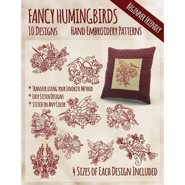 Fancy Hummingbirds Hand Embroidery Patterns