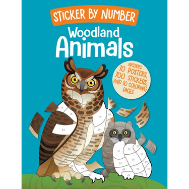 Sticker by Number: Woodland Animals