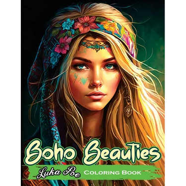 Boho Beauties: Relax and Unleash Your Creativity with Boho Beauties Coloring Book