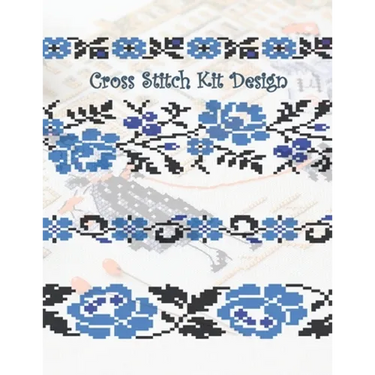 Cross Stitch Kit Design: Graph Paper for Creating Cross Stitch and Embroidery Patterns, Book Size 8.5" x 11" 150 graph paper pages