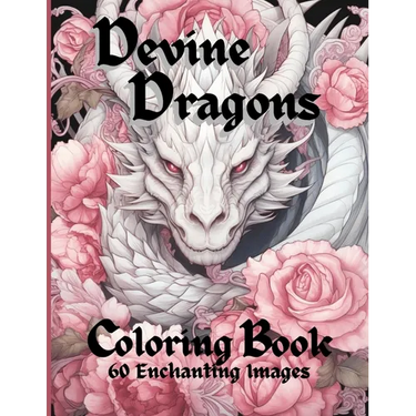 Devine Dragons: 60 Enchanted Illustrations to Color for Adults, Teens, and Tweens