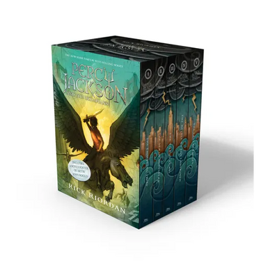 Percy Jackson and the Olympians 5 Book Paperback Boxed Set (W/Poster)