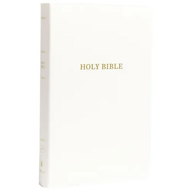KJV, Gift and Award Bible, Imitation Leather, White, Red Letter Edition