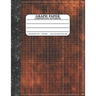 Graph Paper Composition Notebook: Math and Science Lover Graph Paper Cover Watercolor Orange (Quad Ruled 5 squares per inch, 120 pages) Birthday Gifts