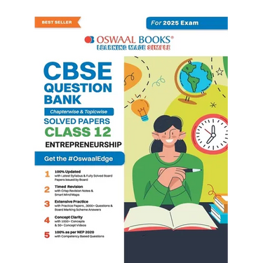 Oswaal CBSE Question Bank Class 12 Entrepreneurship, Chapterwise and Topicwise Solved Papers For Board Exams 2025