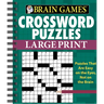 Brain Games - Crossword Puzzles - Large Print (Green)