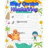 Easy Cursive Handwriting: handwriting tracing workbook-handwriting practice paper for kids-handwriting practice sheets