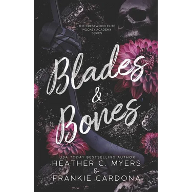 Blades & Bones: A Boyfriend's Older Brother Dark Hockey Romance