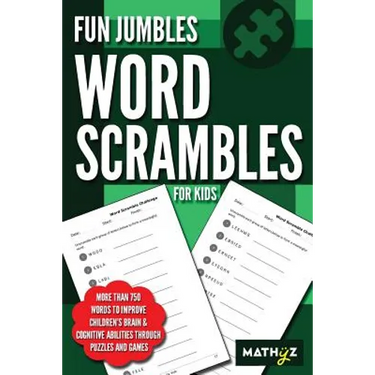 Fun Jumbles Word Scrambles for Kids: More than 750 words to improve children's brain & cognitive abilities through puzzles and games