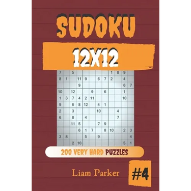 Sudoku 12x12 - 200 Very Hard Puzzles vol.4