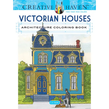 Creative Haven Victorian Houses Architecture Coloring Book