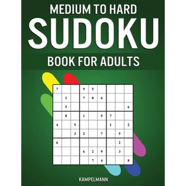 Medium to Hard Sudoku Books for Adults: 200 Medium and 200 Hard Sudokus for Adults with Experience