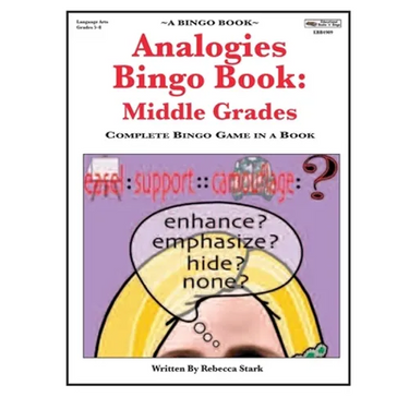 Analogies Bingo Book: Middle Grades: Complete Bingo Game In A Book