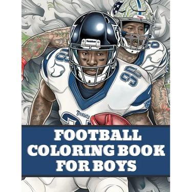 Football Coloring Book: American Football Sports Book For Boys